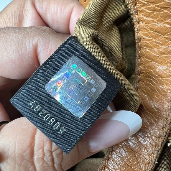 Fendi genuine leather Fendi Tan Leather Mamma Baguette Bag Y2K - Picture 7 of 9